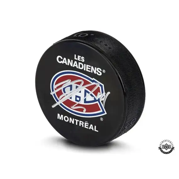 NICK SUZUKI AUTOGRAPHED MONTREAL CANADIENS HOCKEY PUCK